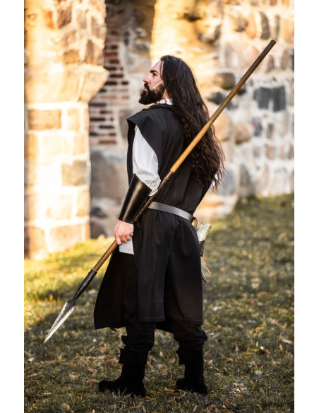 Medieval cotton tunic Frojoerick, black