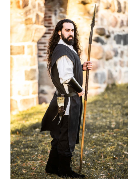 Medieval cotton tunic Frojoerick, black