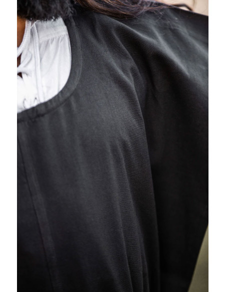 Medieval cotton tunic Frojoerick, black