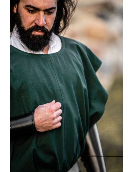 Medieval cotton tunic Frojoerick, green