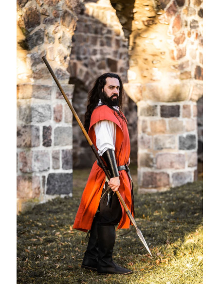 Medieval cotton tunic Frojoerick, red