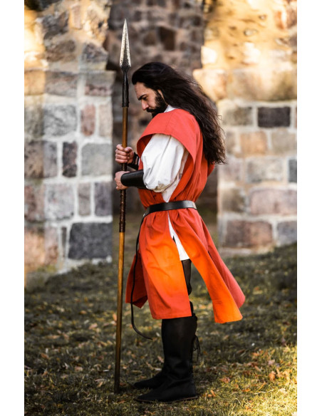 Medieval cotton tunic Frojoerick, red