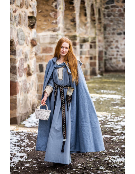 Medieval cloak with hood model Mila,...