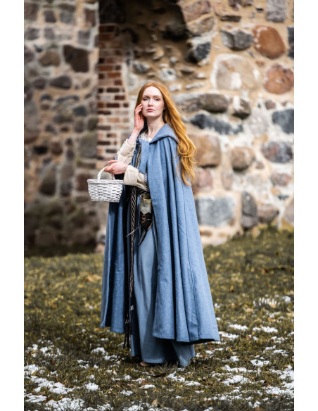 Medieval cloak with hood model Mila,...