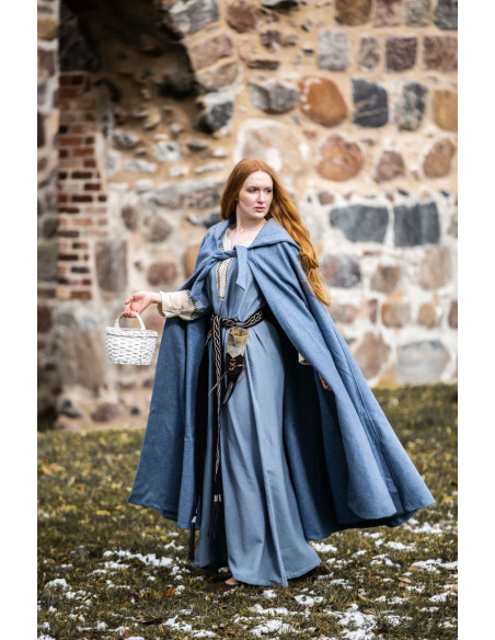 Medieval cloak with hood model Mila,...