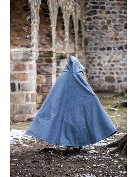 Medieval cloak with hood model Mila,...