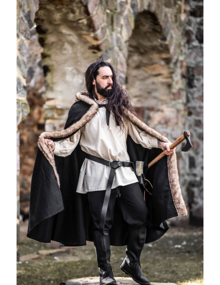 Viking cloak Fjell model with black...
