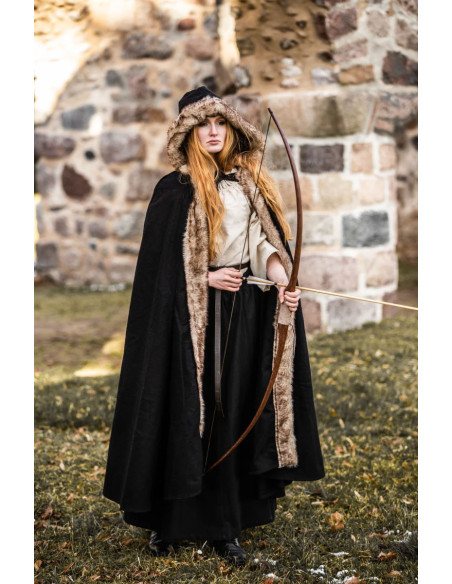 Viking cloak Fjell model with black...
