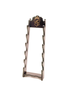 Wall display for 6 pistols or katanas (76x25 cm.)