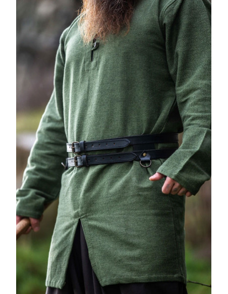 Viking double leather belt Ubbe...