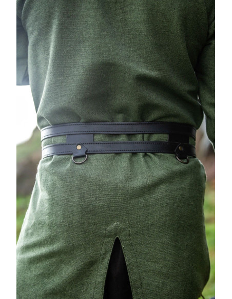 Viking double leather belt Ubbe...