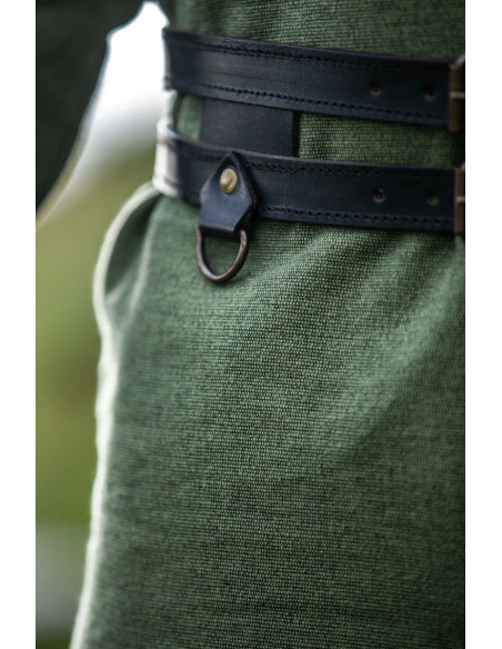 Viking double leather belt Ubbe...