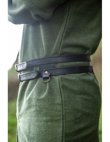 Viking double leather belt Ubbe...