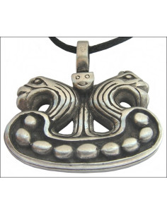 Viking heads pendant