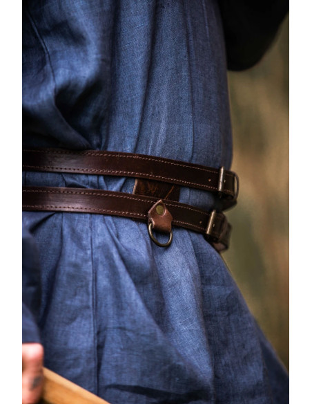 Viking double leather belt, Ubbe...