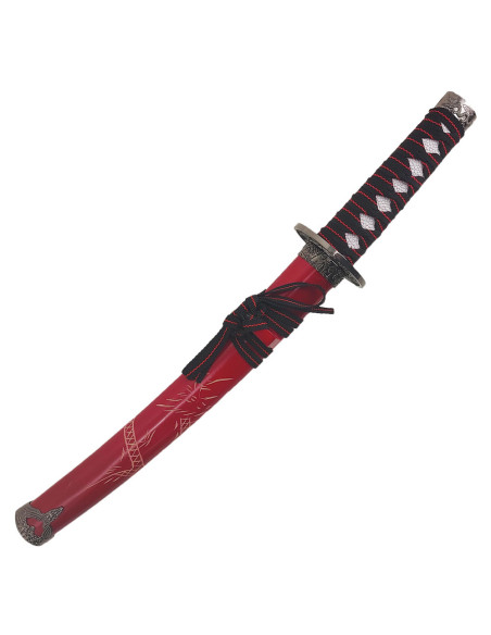 Tanto decorative Dragon saya red (54...