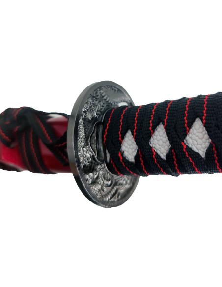 Tanto decorative Dragon saya red (54...