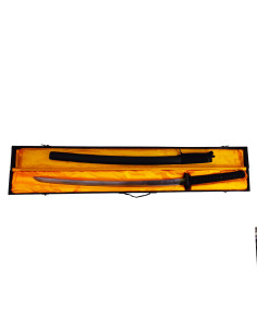 Decorative black saya katana with wooden box (103 cm.) 2