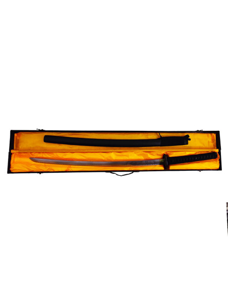 Decorative black saya katana with...