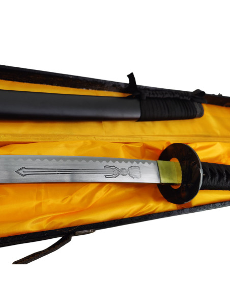 Decorative black saya katana with...