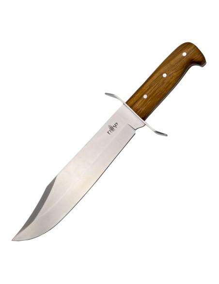 Bowie hunting knife Third, wooden handle