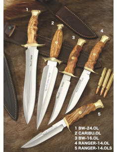 Ranger, Bowie, Caribou knives