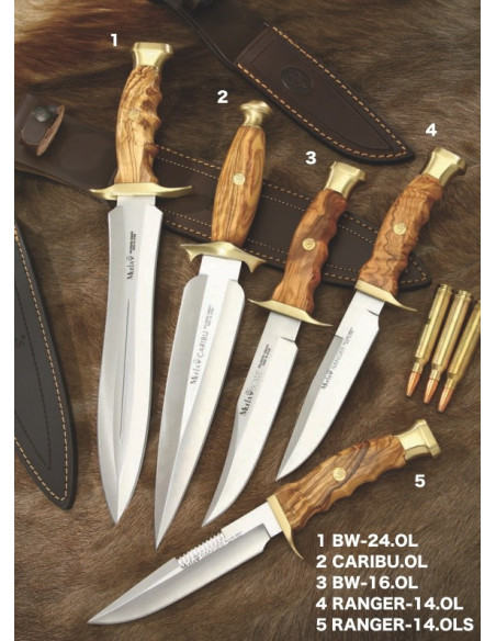 Ranger, Bowie, Caribou knives