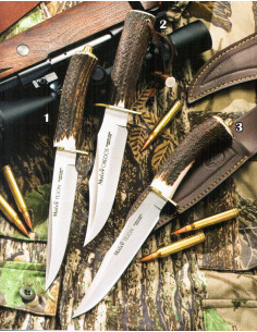 Tejón-Gredos knife stag horn and brass