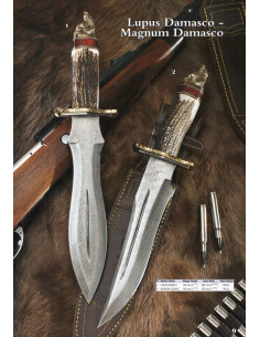 Lupus Damascus knives from Muela