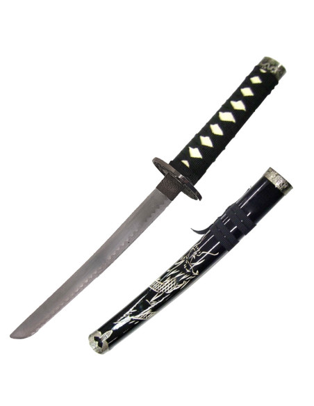 Tanto decorative Dragon saya black...