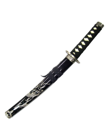 Tanto decorative Dragon saya black...