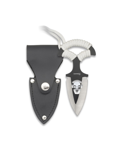 Skull skinner knife ABS sheath