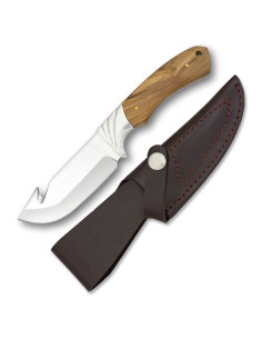 Hunting knife with olive handle (22.5 cm.)