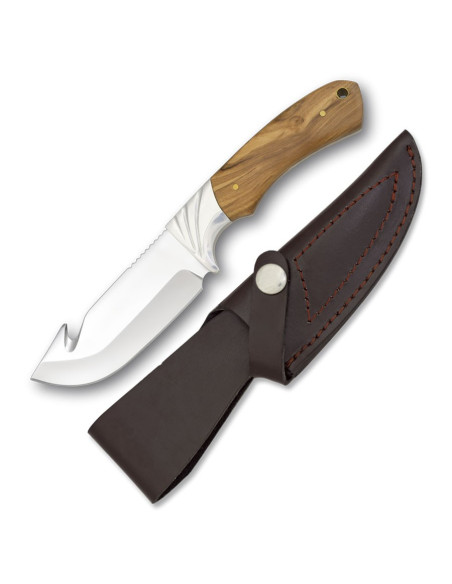Hunting knife with olive handle (22.5...