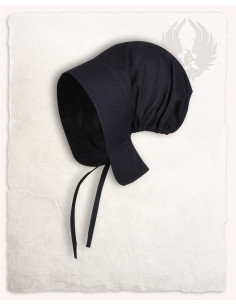 Greta model maid's bonnet, black color