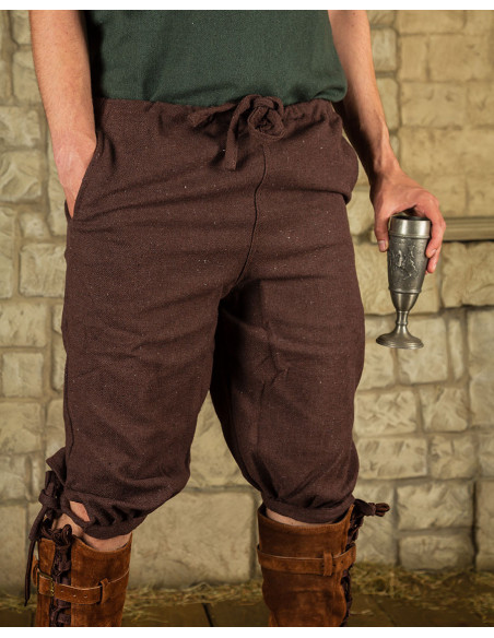 Viking pants Kilian model, brown color
