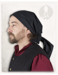 Peasant scarf model Emil, black color 2