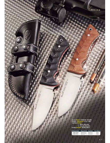 Hunting knife Rhino Micarta Coyote