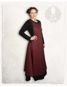 Medieval dress lady Juliana, burgundy color 2