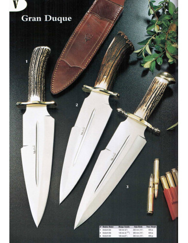 Auction hunting knives, Grand Duke with deer antler wizard