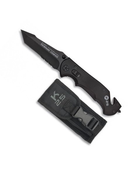 Rescue knife, blade 9 cms.