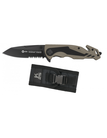 Tactical rescue knife K25 coyote in...