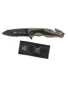 Tactical rescue knife K25 coyote in black
