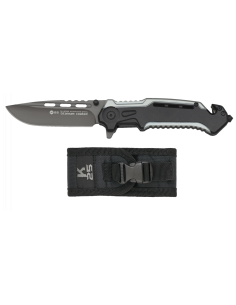 Rescue and emergency knife, K25 grey-black (blade 8.7 cm.)