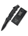 K25 black rescue knife, with sheath
