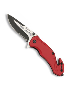 Albainox red safety tactical knife - red