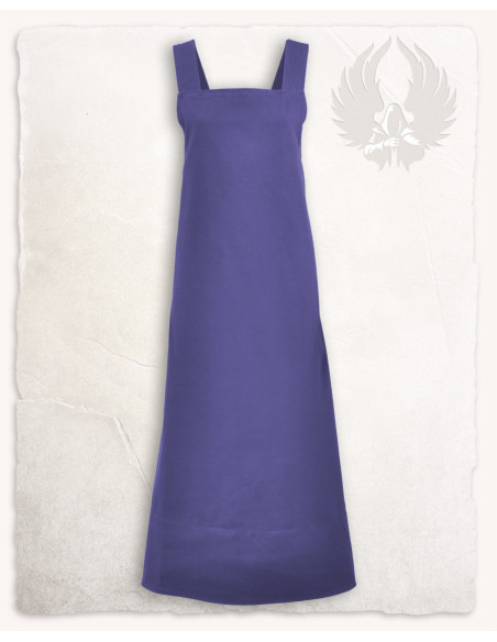 Apron-style dress model Lientje, blue...
