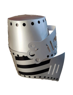 Medieval knight's cardboard helmet for children 2