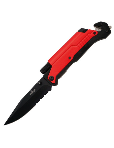 Red Third rescue knife, with saw