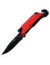 Red Third rescue knife, with saw
